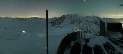 Archiv Foto Webcam Schnalstaler Gletscher - Aussichtsplattform Grawandspitze 23:00