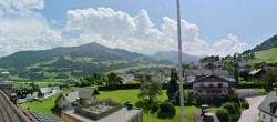 Archiv Foto Webcam Gröbming: Blick auf Kirche und Panoramabad 13:00