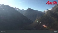 Archiv Foto Webcam Saas-Fee: Bergstation Hannig 07:00