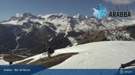 Archived image Webcam Arabba - Top station Monte Burz chairlift 08:00