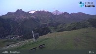 Archived image Webcam Arabba - Top station Monte Burz chairlift 04:00