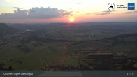 Archiv Foto Webcam Grünten - Blick vom Gipfel 02:00