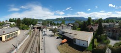 Archived image Webcam View from the railway station at Attersee 13:00