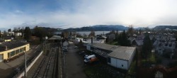 Archiv Foto Webcam Blick vom Bahnhof am Attersee 11:00