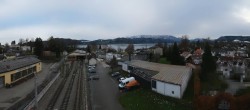 Archiv Foto Webcam Blick vom Bahnhof am Attersee 13:00