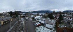 Archiv Foto Webcam Blick vom Bahnhof am Attersee 07:00