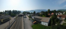 Archiv Foto Webcam Blick vom Bahnhof am Attersee 07:00