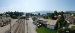 Archiv Foto Webcam Blick vom Bahnhof am Attersee 09:00