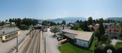 Archiv Foto Webcam Blick vom Bahnhof am Attersee 11:00