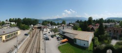 Archiv Foto Webcam Blick vom Bahnhof am Attersee 13:00