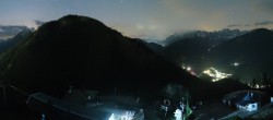 Archived image Webcam View from Kornplatz to the Piz de Plaies mountain station 01:00