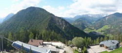 Archiv Foto Webcam Blick am Kronplatz auf die Bergstation Piz de Plaies 09:00