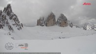 Archiv Foto Webcam Dreizinnenhütte Südtirol: Blick auf die 3 Zinnen 11:00