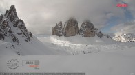 Archiv Foto Webcam Dreizinnenhütte Südtirol: Blick auf die 3 Zinnen 07:00