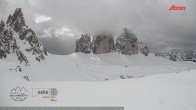 Archiv Foto Webcam Dreizinnenhütte Südtirol: Blick auf die 3 Zinnen 11:00