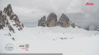 Archiv Foto Webcam Dreizinnenhütte Südtirol: Blick auf die 3 Zinnen 14:00