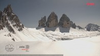 Archiv Foto Webcam Dreizinnenhütte Südtirol: Blick auf die 3 Zinnen 14:00