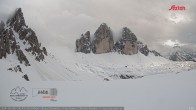 Archiv Foto Webcam Dreizinnenhütte Südtirol: Blick auf die 3 Zinnen 17:00