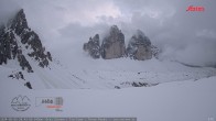Archiv Foto Webcam Dreizinnenhütte Südtirol: Blick auf die 3 Zinnen 19:00