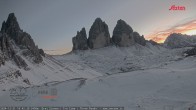 Archiv Foto Webcam Dreizinnenhütte Südtirol: Blick auf die 3 Zinnen 15:00