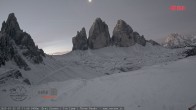 Archived image Webcam Dolomites: Mountain Hut Antonio Locatelli 06:00