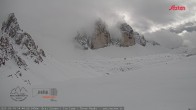 Archiv Foto Webcam Dreizinnenhütte Südtirol: Blick auf die 3 Zinnen 13:00