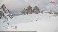 Archiv Foto Webcam Dreizinnenhütte Südtirol: Blick auf die 3 Zinnen 05:00