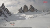 Archiv Foto Webcam Dreizinnenhütte Südtirol: Blick auf die 3 Zinnen 07:00