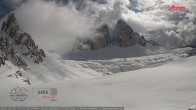 Archiv Foto Webcam Dreizinnenhütte Südtirol: Blick auf die 3 Zinnen 13:00