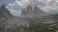 Archived image Webcam Dolomites: Mountain Hut Antonio Locatelli 13:00