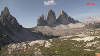Archived image Webcam Dolomites: Mountain Hut Antonio Locatelli 07:00