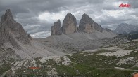 Archived image Webcam Dolomites: Mountain Hut Antonio Locatelli 13:00