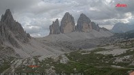 Archived image Webcam Dolomites: Mountain Hut Antonio Locatelli 17:00