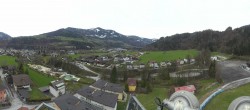 Archiv Foto Webcam Bischofshofen: Blick auf Skisprungschanze und Ort 09:00