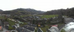 Archiv Foto Webcam Bischofshofen: Blick auf Skisprungschanze und Ort 11:00