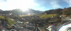 Archiv Foto Webcam Bischofshofen: Blick auf Skisprungschanze und Ort 07:00