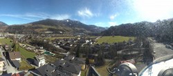 Archiv Foto Webcam Bischofshofen: Blick auf Skisprungschanze und Ort 13:00