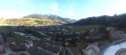 Archiv Foto Webcam Bischofshofen: Blick auf Skisprungschanze und Ort 15:00