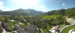 Archiv Foto Webcam Bischofshofen: Blick auf Skisprungschanze und Ort 09:00