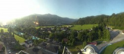 Archiv Foto Webcam Bischofshofen: Blick auf Skisprungschanze und Ort 06:00