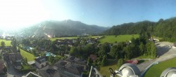 Archiv Foto Webcam Bischofshofen: Blick auf Skisprungschanze und Ort 07:00