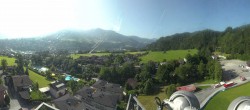 Archiv Foto Webcam Bischofshofen: Blick auf Skisprungschanze und Ort 08:00