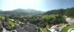 Archiv Foto Webcam Bischofshofen: Blick auf Skisprungschanze und Ort 10:00