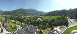 Archiv Foto Webcam Bischofshofen: Blick auf Skisprungschanze und Ort 14:00