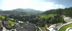 Archiv Foto Webcam Bischofshofen: Blick auf Skisprungschanze und Ort 09:00