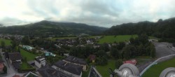 Archiv Foto Webcam Bischofshofen: Blick auf Skisprungschanze und Ort 05:00