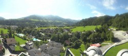 Archiv Foto Webcam Bischofshofen: Blick auf Skisprungschanze und Ort 09:00