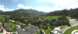 Archiv Foto Webcam Bischofshofen: Blick auf Skisprungschanze und Ort 11:00