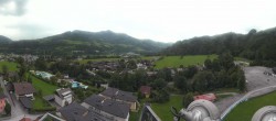 Archiv Foto Webcam Bischofshofen: Blick auf Skisprungschanze und Ort 17:00