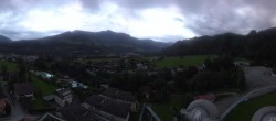 Archiv Foto Webcam Bischofshofen: Blick auf Skisprungschanze und Ort 19:00